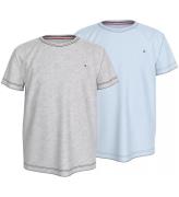 Tommy Hilfiger T-shirt - 2-pak - Breezy Blue/Grey Heather