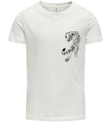 Kids Only T-Shirt - KogAnna - Cloud Dancer m. Tigre