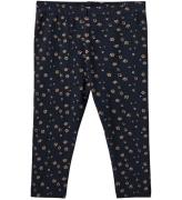 Sofie Schnoor Leggings - Rib - Dark Blue m. Print