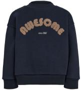 Sofie Schnoor Sweatshirt - Dark Blue m. Print