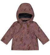 Mikk-Line Vinterjakke - Recycled - Twilight Mauve m. Blomster