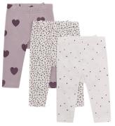 Hust and Claire Leggings - 3-pak - Liva - Purple Dove m. FlÃ¦ser