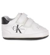 Calvin Klein Sko - Low Cut Velcro - Hvid/Sort