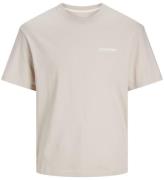 Jack & Jones T-shirt - JjeLegacy - Moonbeam/CLOUD DANCER