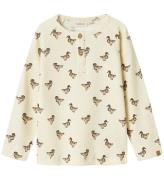 Lil Atelier Bluse - NmmGavo - Rib - Turtledove/DUCK