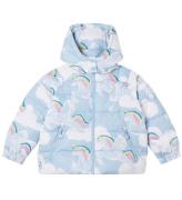 Stella McCartney Kids Dynejakke - LyselÃ¥ m. EnhjÃ¸rninger