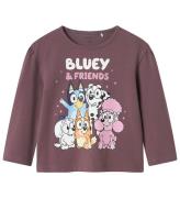 Name It Bluse - NmfNille Bluey - Arctic Dusk m. Print