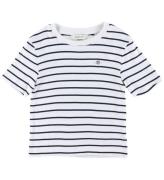 GANT T-Shirt - Striped Shield Slim - Rib - Eggshell