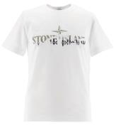 Stone Island T-shirt - Hvid m. Print