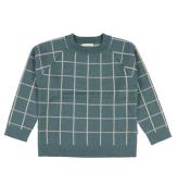 Voksi Bluse - Uld - Sea Green m. Tern