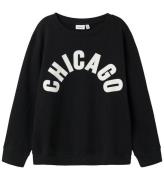 Name It Sweatshirt - NkmBifinn - Sort m. Print