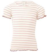 Minimalisma Bluse - Rib - Silke/Bomuld - Blomst - Sweet Stripes/