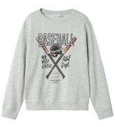 Name It Sweatshirt - NkmDemmo - LysegrÃ¥meleret