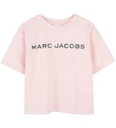 Little Marc Jacobs T-shirt - Rosa m. Sort/Similisten