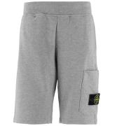 Stone Island Sweatshorts - GrÃ¥meleret