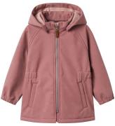 Name It Softshelljakke m. Fleece - NmfAlfa08 - Burlwood m. Magis