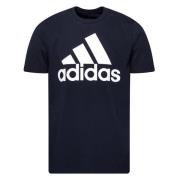adidas T-Shirt Essentials Big Logo - Navy/Hvid