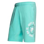 Nike Shorts NSW Fleece JDI - Turkis/Hvid