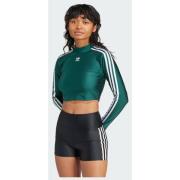 Adidas Original 3-Stripes Cropped Long Sleeve T-shirt