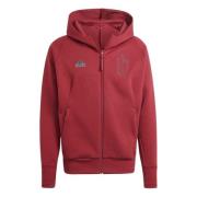 Belgien Travel Hoodie Full Zip - Rød